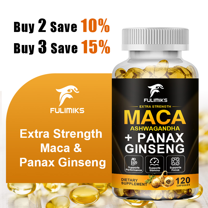 Ashwagandha Extract Root - Mistura Tripla de Maca com Ginseng