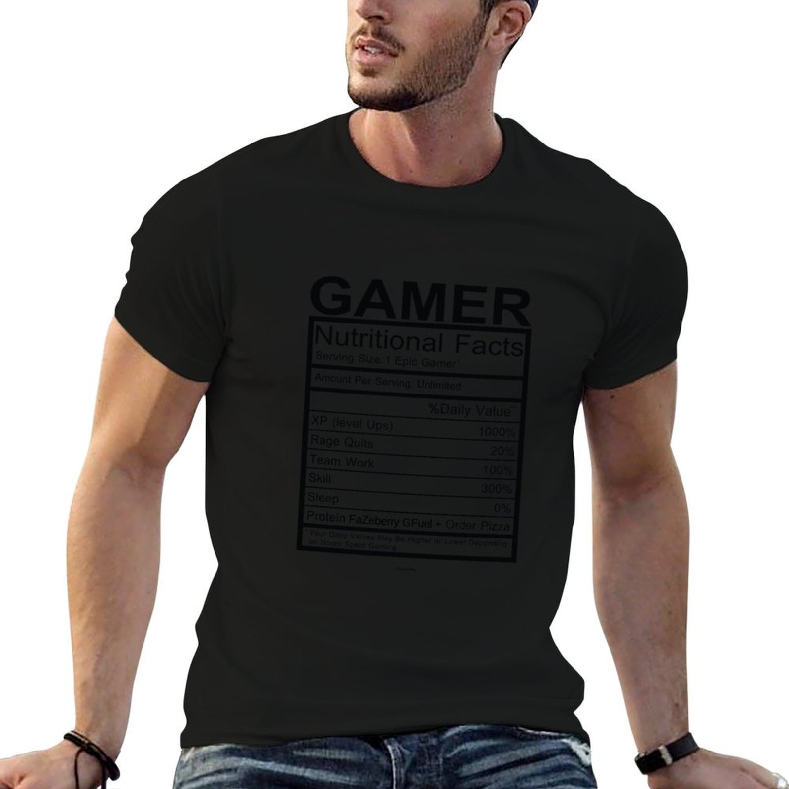 Camiseta com gráfico de inform - Nutrition For Fitness avaliação e preço